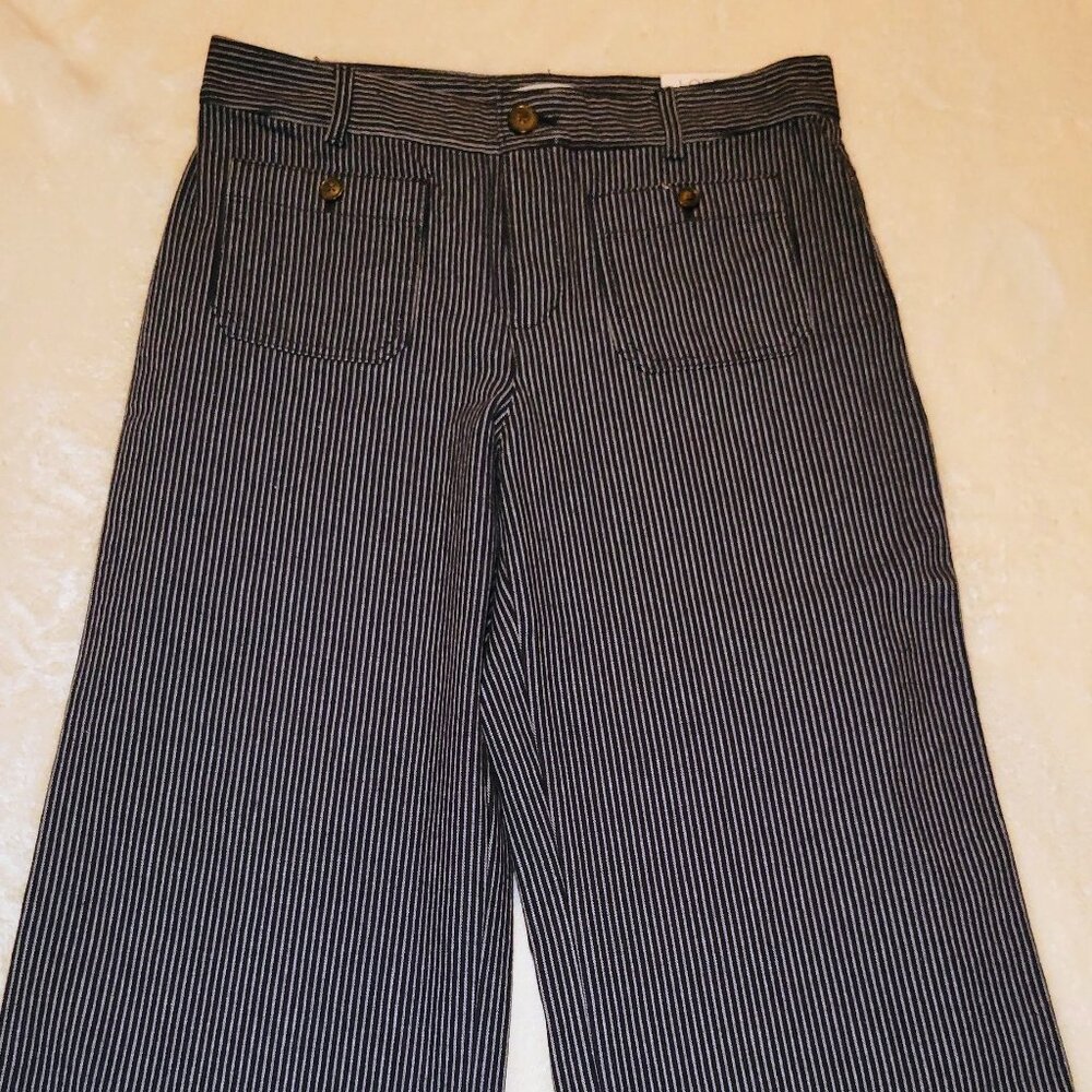 Pinstripe Wide Leg trouser